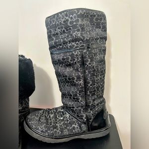 Coach Nikole Winter Fur Boots 9 B